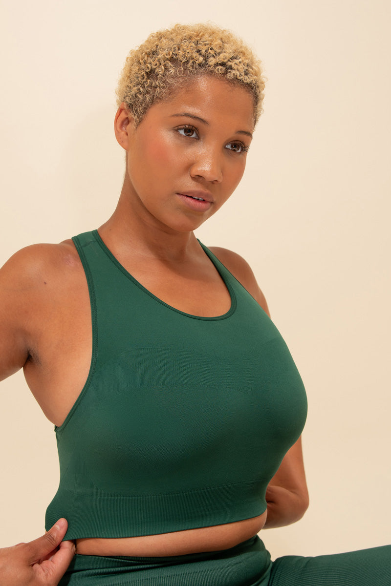 Maaree Supportive Seamless Sports Bra Green